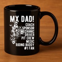 Mx Dad Moto Cross Dad 11oz C Handle Ceramic Mug