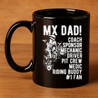 Mx Dad Moto Cross Dad 11oz C Handle Ceramic Mug