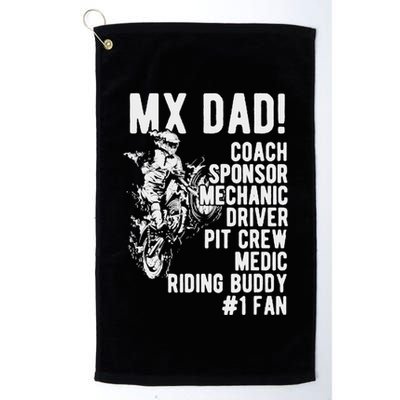 Mx Dad Moto Cross Dad Golf Towel