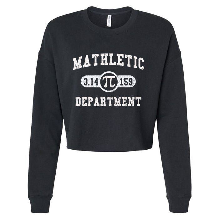Mathletic Department Cropped Pullover Crew