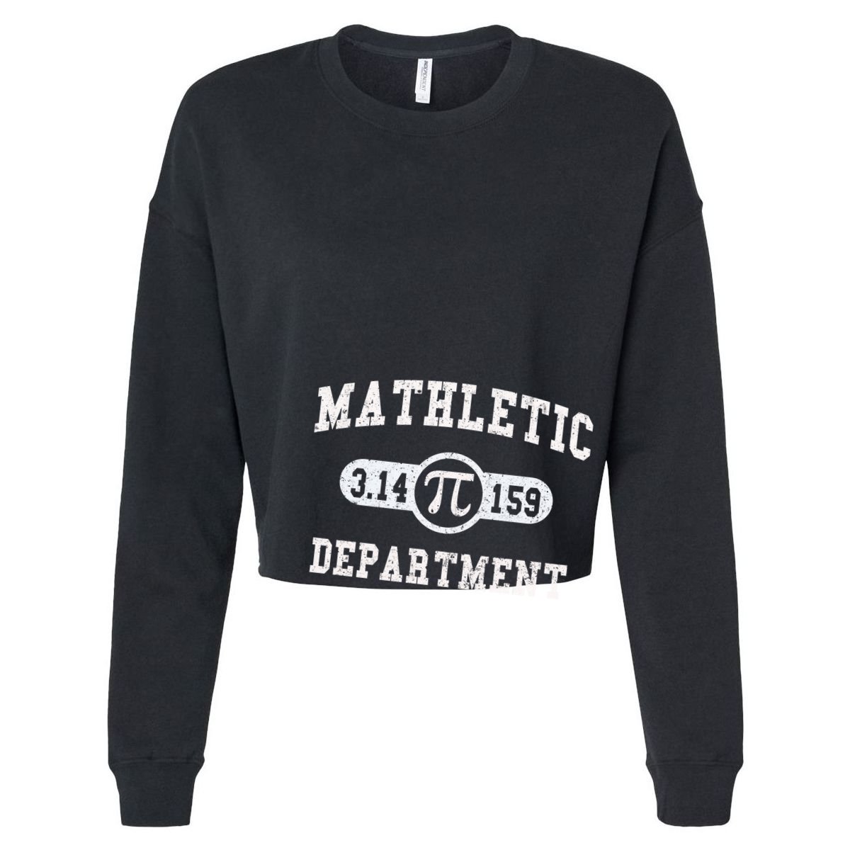Mathletic Department Cropped Pullover Crew