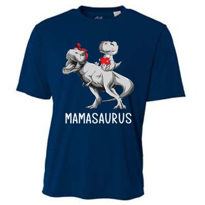 MotherS Day Mom Mamasaurus Dinosaur Mama T Rex Saurus Cooling Performance Crew T-Shirt