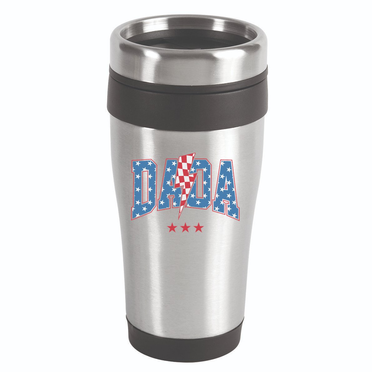 Mama Dada Mini 4th Of July American Family Matching  16oz Travel Tumbler