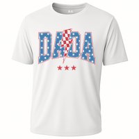 Mama Dada Mini 4th Of July American Family Matching  Cooling Performance Crew T-Shirt