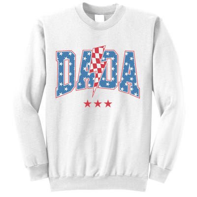 Mama Dada Mini 4th Of July American Family Matching  Sweatshirt