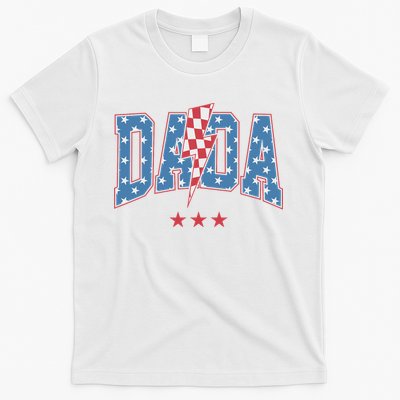 Mama Dada Mini 4th Of July American Family Matching  T-Shirt