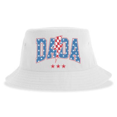 Mama Dada Mini 4th Of July American Family Matching  Sustainable Bucket Hat