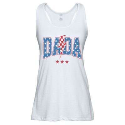 Mama Dada Mini 4th Of July American Family Matching  Ladies Essential Flowy Tank