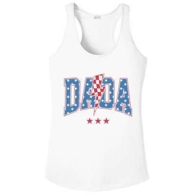Mama Dada Mini 4th Of July American Family Matching  Ladies PosiCharge Competitor Racerback Tank
