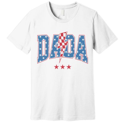 Mama Dada Mini 4th Of July American Family Matching  Premium T-Shirt