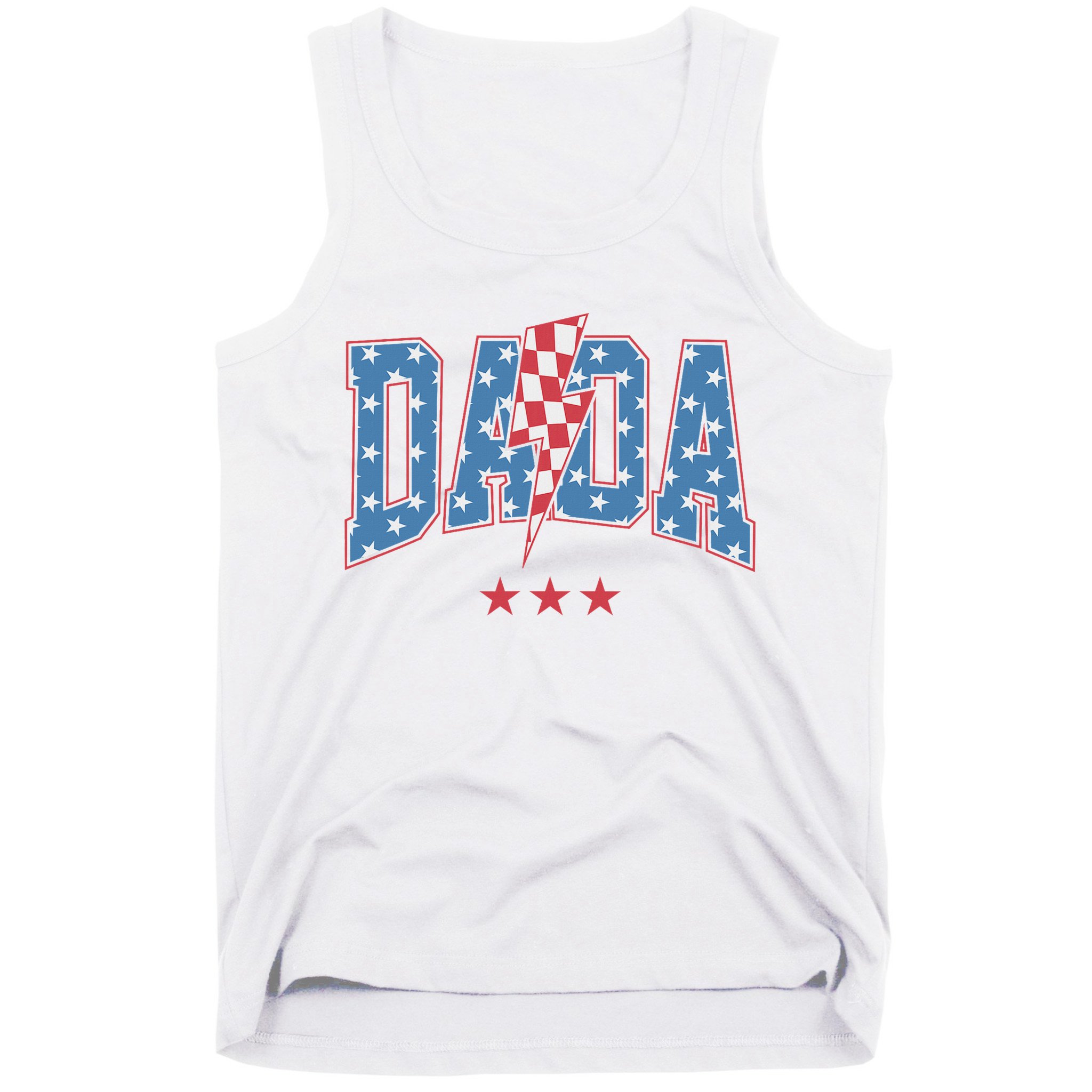 Mama Dada Mini 4th Of July American Family Matching  Tank Top