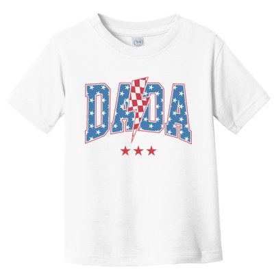 Mama Dada Mini 4th Of July American Family Matching  Toddler T-Shirt