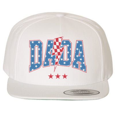 Mama Dada Mini 4th Of July American Family Matching  Wool Snapback Cap