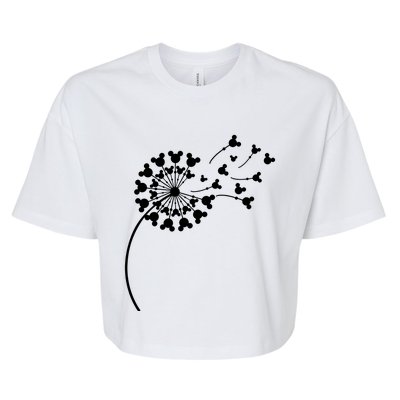 Mickey Dandelion Bella+Canvas Jersey Crop Tee