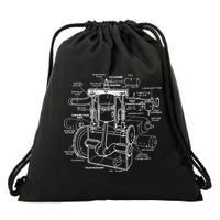 Machine Details Mechanic Drawstring Bag