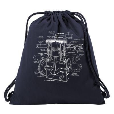 Machine Details Mechanic Drawstring Bag