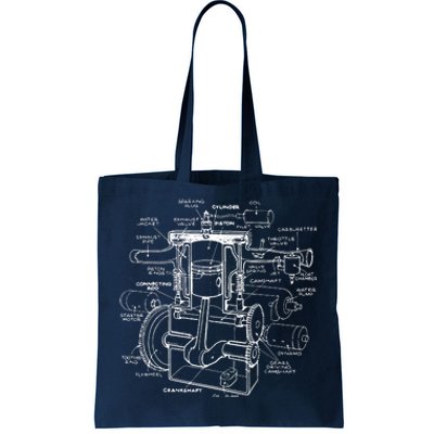 Machine Details Mechanic Tote Bag