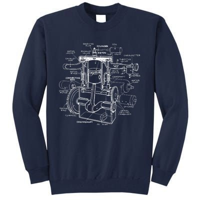 Machine Details Mechanic Tall Sweatshirt