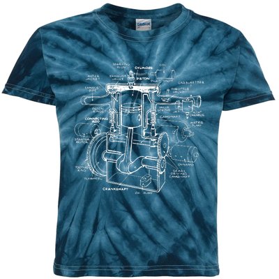 Machine Details Mechanic Kids Tie-Dye T-Shirt