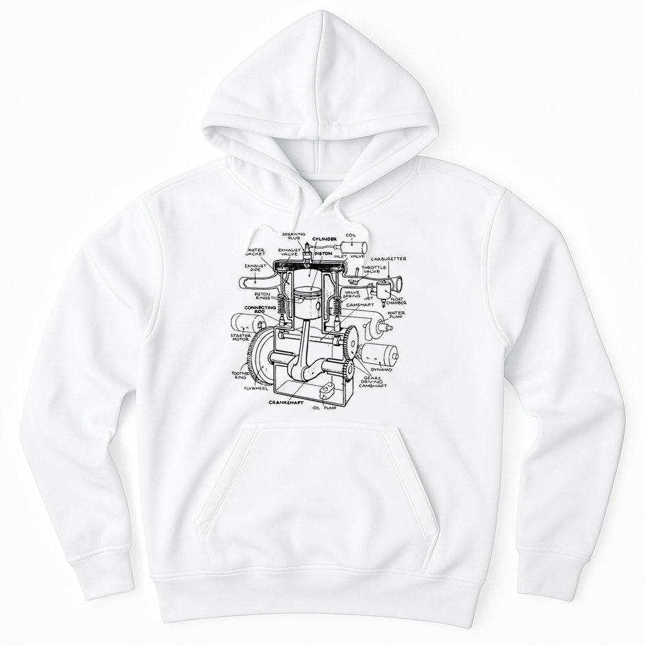 Machine Details Mechanic Hoodie
