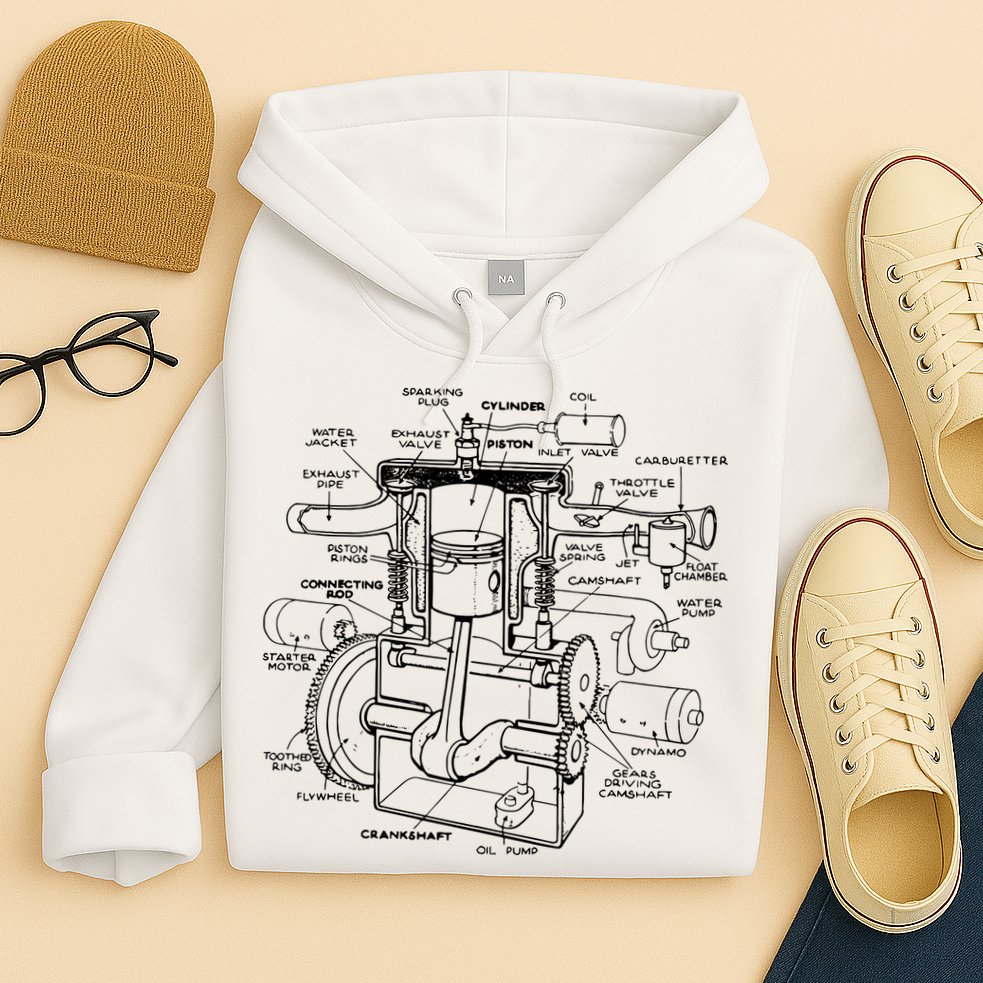 Machine Details Mechanic Hoodie