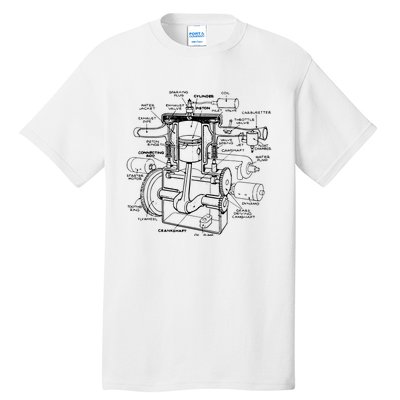 Machine Details Mechanic Tall T-Shirt