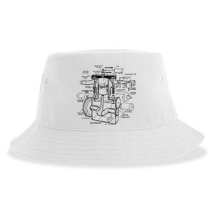 Machine Details Mechanic Sustainable Bucket Hat