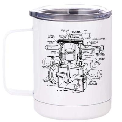 Machine Details Mechanic 12 oz Stainless Steel Tumbler Cup