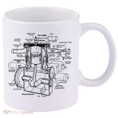 Machine Details Mechanic 11oz C Handle Ceramic Mug