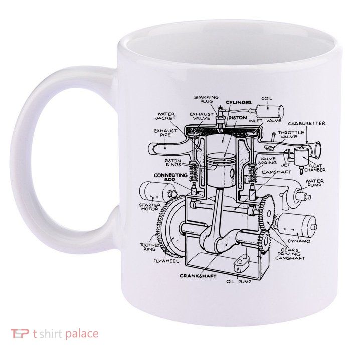 Machine Details Mechanic 11oz C Handle Ceramic Mug