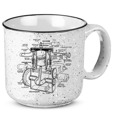Machine Details Mechanic 15oz Campfire Ceramic Mug