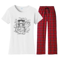 Machine Details Mechanic Women's Flannel Pajama Set