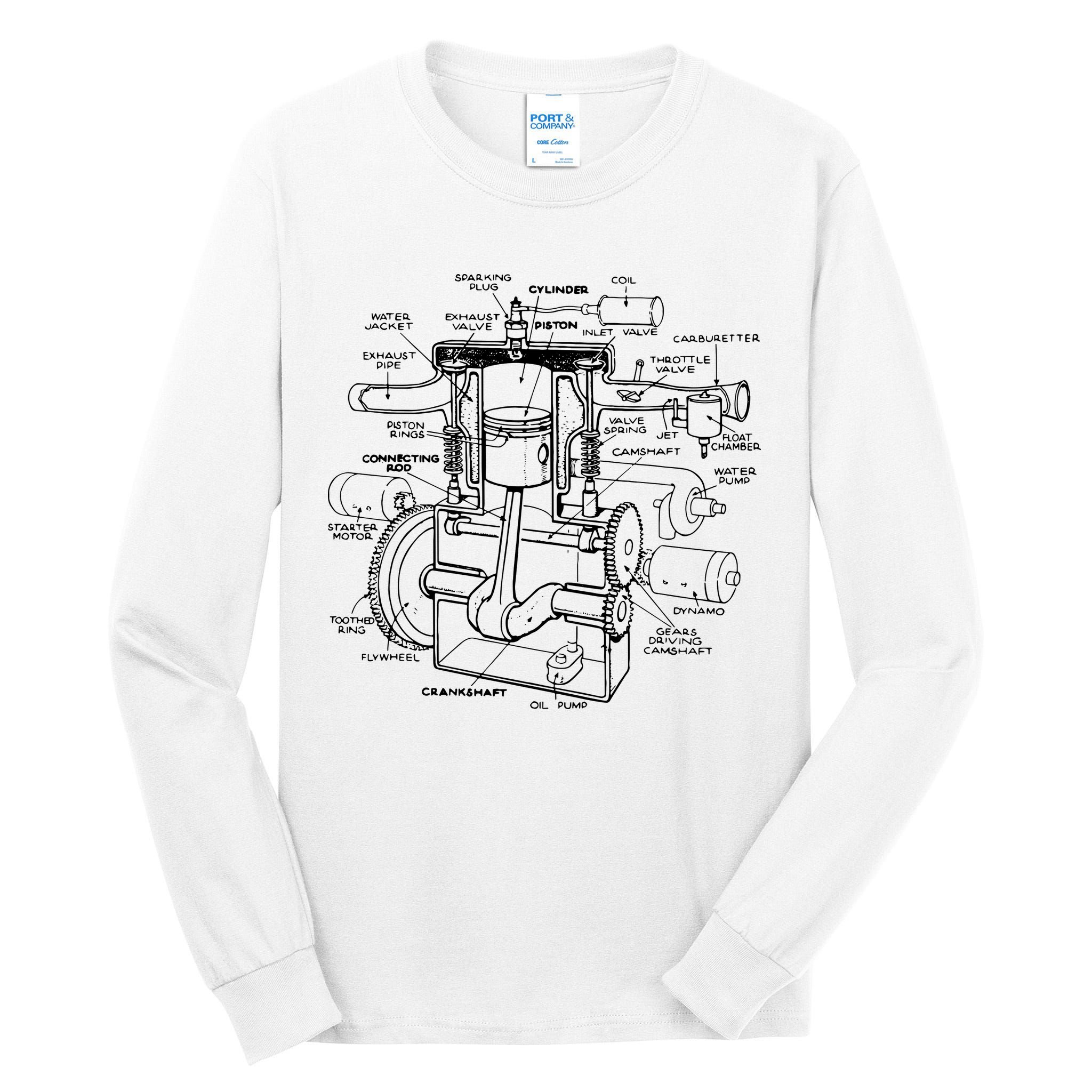 Machine Details Mechanic Tall Long Sleeve T-Shirt
