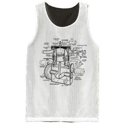 Machine Details Mechanic Mesh Reversible Basketball Jersey Tank