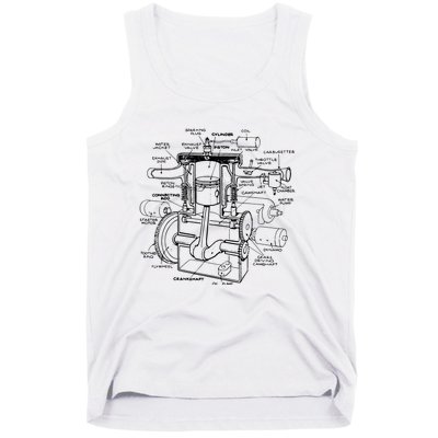 Machine Details Mechanic Tank Top