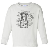 Machine Details Mechanic Toddler Long Sleeve Shirt