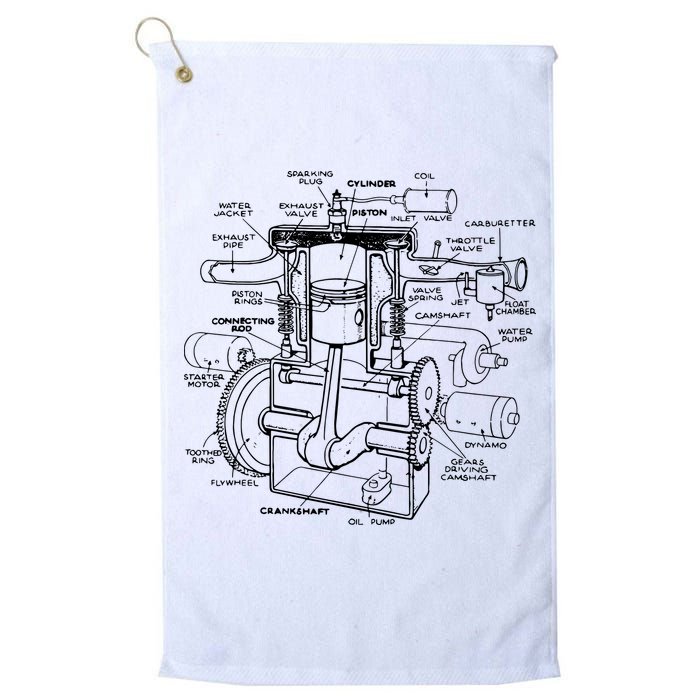 Machine Details Mechanic Golf Towel