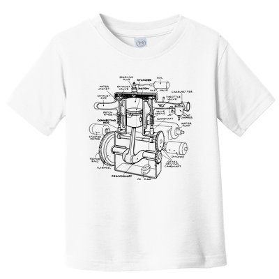 Machine Details Mechanic Toddler T-Shirt