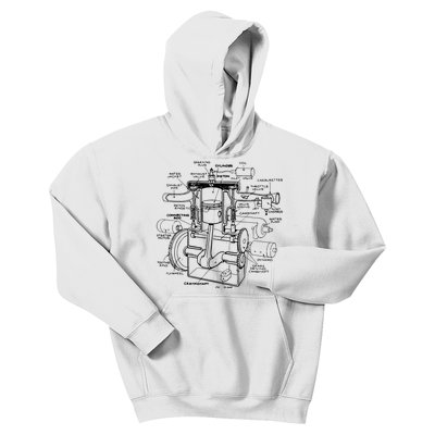 Machine Details Mechanic Kids Hoodie