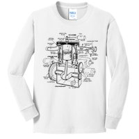 Machine Details Mechanic Kids Long Sleeve Shirt