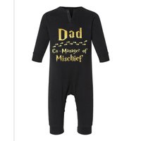 Magical Dad Manager Of Mischief Birthday Family Matching Infant Fleece One Piece