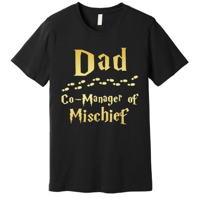 Magical Dad Manager Of Mischief Birthday Family Matching Premium T-Shirt