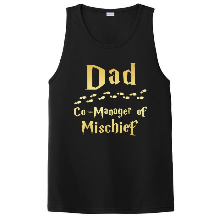 Magical Dad Manager Of Mischief Birthday Family Matching PosiCharge Competitor Tank