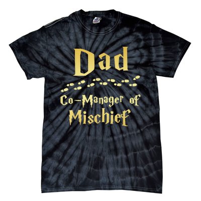 Magical Dad Manager Of Mischief Birthday Family Matching Tie-Dye T-Shirt