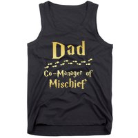 Magical Dad Manager Of Mischief Birthday Family Matching Tank Top