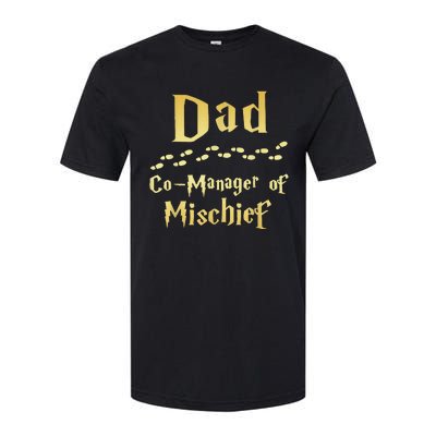 Magical Dad Manager Of Mischief Birthday Family Matching Softstyle CVC T-Shirt