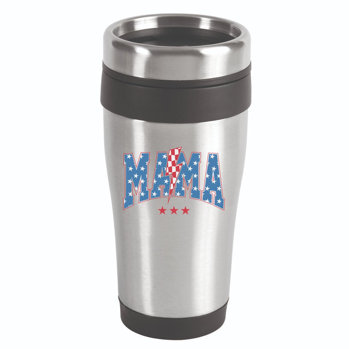 Mama Dada Mini 4th Of July American Family Matching  16oz Travel Tumbler