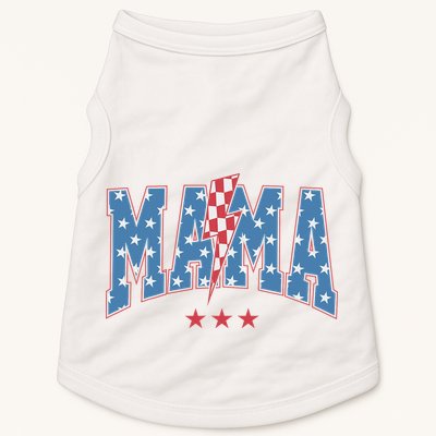 Mama Dada Mini 4th Of July American Family Matching  Doggie Tank