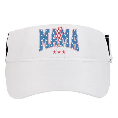 Mama Dada Mini 4th Of July American Family Matching  Adult Drive Performance Visor