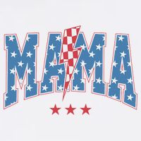 Mama Dada Mini 4th Of July American Family Matching  Flat Bill Trucker Hat